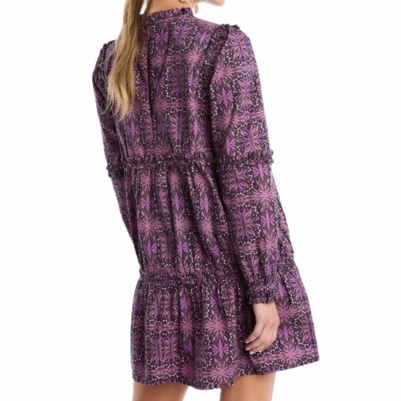NWT new Allison New York Sandra Dress - Plum Kaleidoscope - Picture 4 of 9